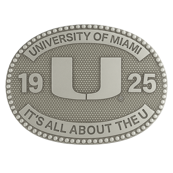 University of Miami Belt Buckle