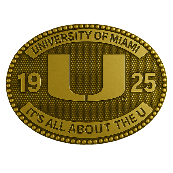 University of Miami Belt Buckle