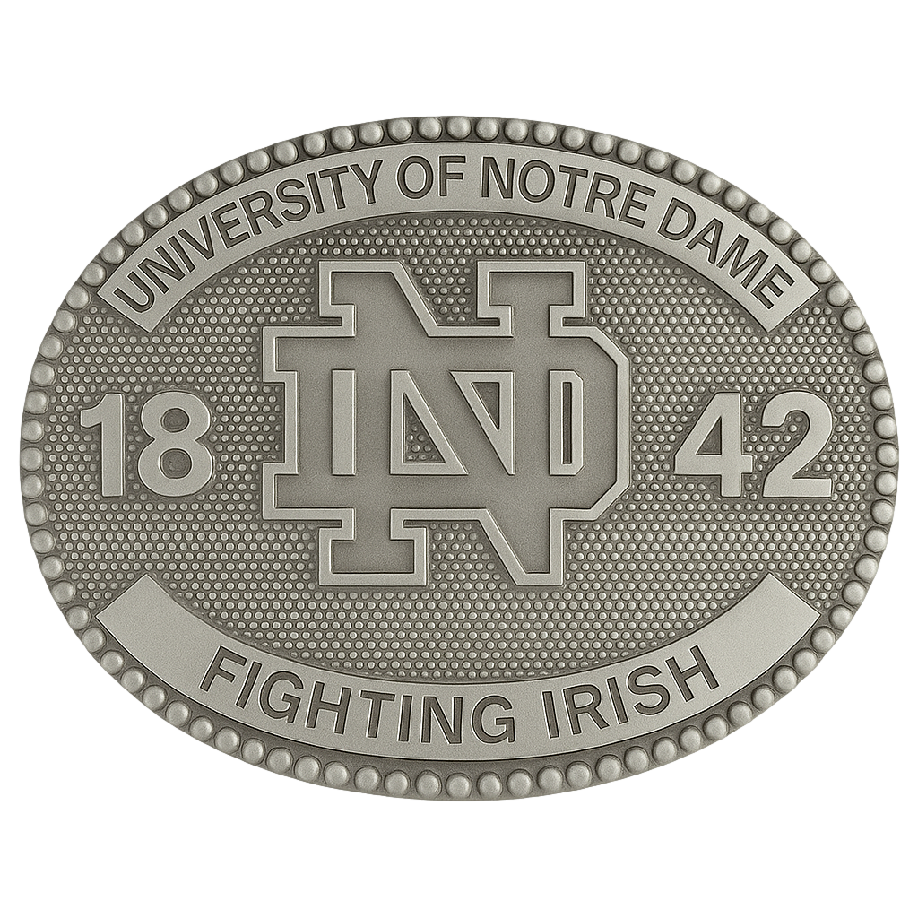 University of Notre Dame Belt Buckle University of Notre Dame Belt Buckle